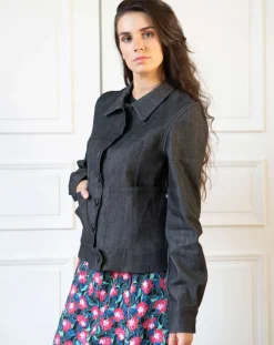 Denim Jacket Black<Aatise Sale