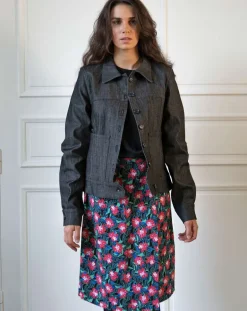 Denim Jacket Black<Aatise Sale
