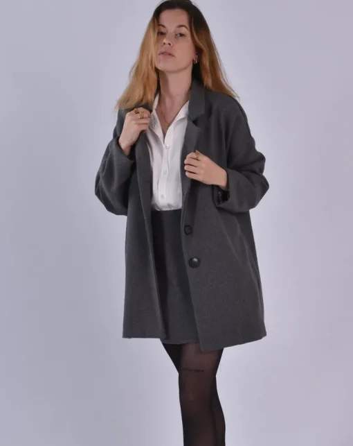 Zulia Short Wool Skirt Antracite<Aatise Fashion