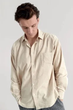 Abel Organic Corduroy Shirt Winter White<KOMODO Best