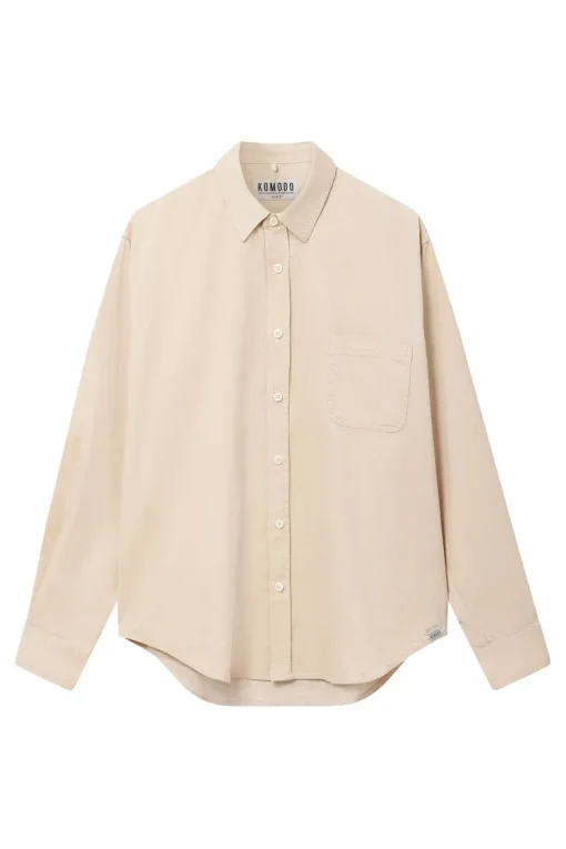 Abel Organic Corduroy Shirt Winter White<KOMODO Best