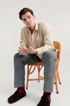 Abel Organic Corduroy Shirt Winter White<KOMODO Best