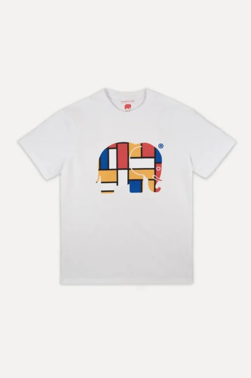 Abstrakti Orgaaninen Klassinen T-Paita Valkoinen<Trendsplant Store