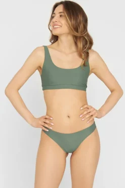 Agung Sporty Bikiniyläosa Maastonvihreä<Copenhagen Cartel Fashion