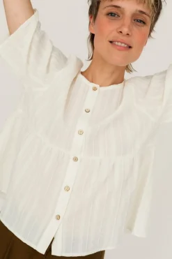Agunijima Blouse Ecru<TWOTHIRDS Clearance