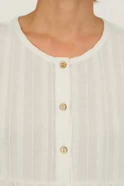Agunijima Blouse Ecru<TWOTHIRDS Clearance