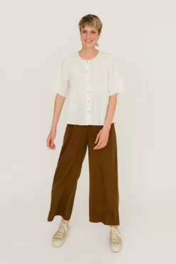 Agunijima Blouse Ecru<TWOTHIRDS Clearance