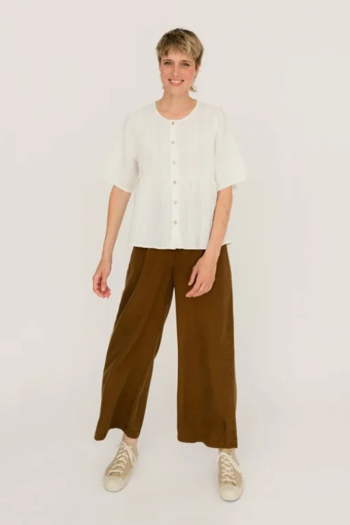 Agunijima Blouse Ecru<TWOTHIRDS Clearance