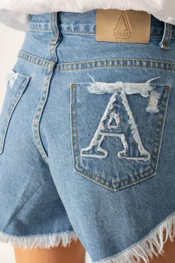 Aleksa Denim Shorts Blue<ANGELL Shop
