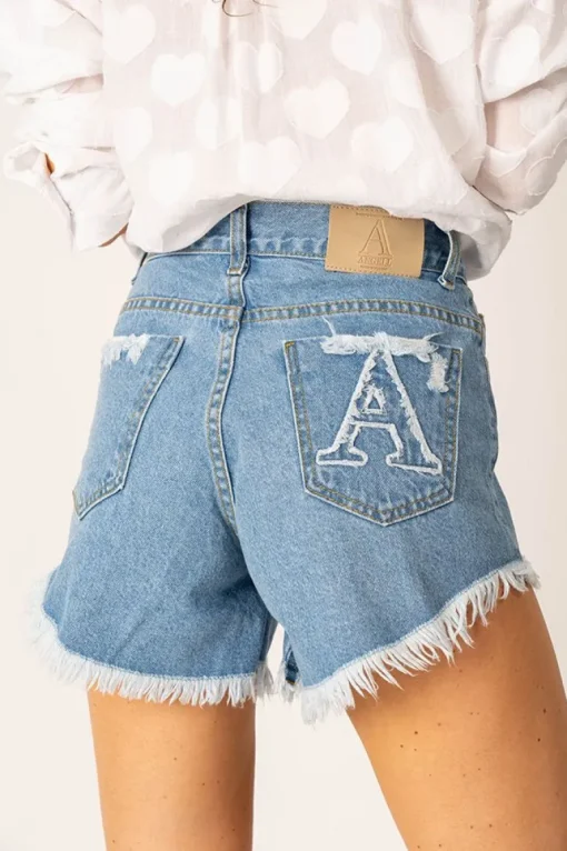 Aleksa Denim Shorts Blue<ANGELL Shop