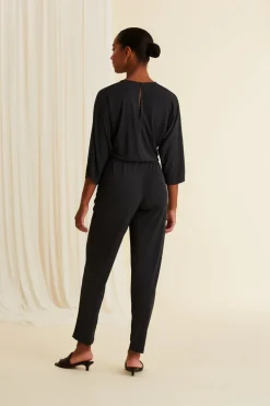 Alessa Viscose Jumpsuit Black<VOGLIA Online