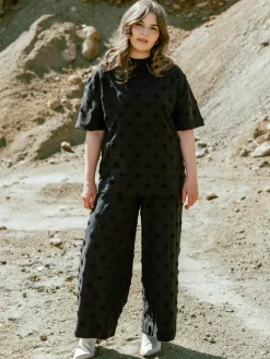 Alex Culottes Housut Big Dot Musta<Aarrelabel Flash Sale