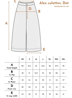 Alex Culottes Housut Big Dot Musta<Aarrelabel Flash Sale