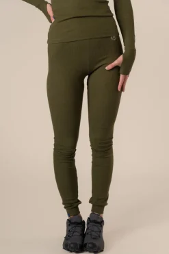 Algae Ribbed OCN Weed® Leggingsit Army Vihreä<Copenhagen Cartel New