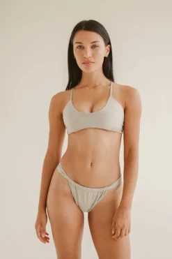 Aloha Bikini Top Shiny Beige<Pura Clothing Cheap