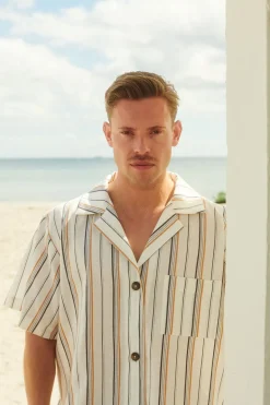 Alzada Unisex Shirt Stripes White<WAY Copenhagen New