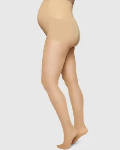 Amanda Äitiyssukkahousut Hiekka<Swedish Stockings Fashion