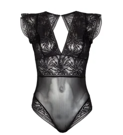 Amara Black Leaf Bodysuit<Anekdot Hot