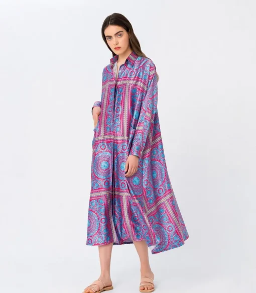 Amelia Paitamekko Punainen/Sininen<Elizabeth LaGre Store