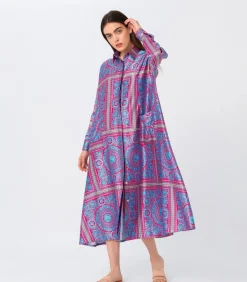 Amelia Paitamekko Punainen/Sininen<Elizabeth LaGre Store