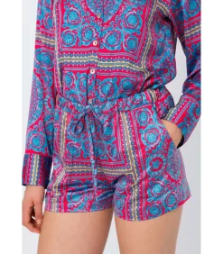 Amelie Printti Shortsit Violetti<Elizabeth LaGre Cheap