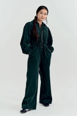 Amrita Organic Cotton Corduroy Jumpsuit Dark Marine<KOMODO Sale