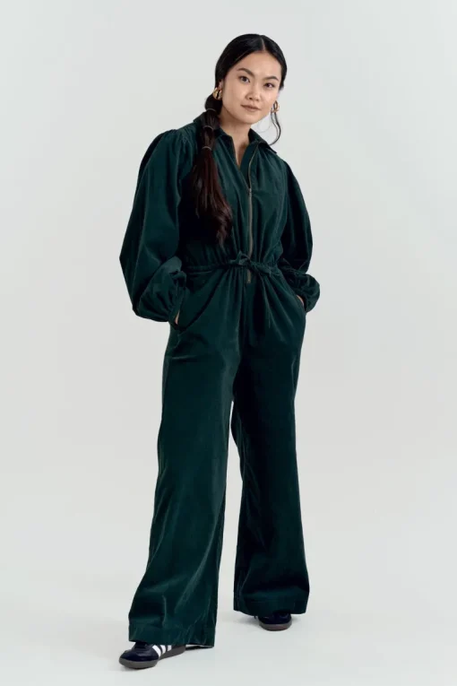 Amrita Organic Cotton Corduroy Jumpsuit Dark Marine<KOMODO Sale