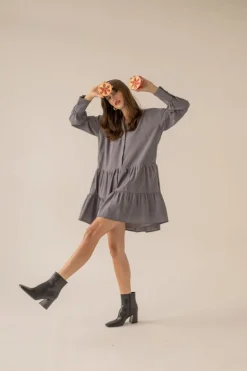 Anais Dress Grey<Enteliér Best