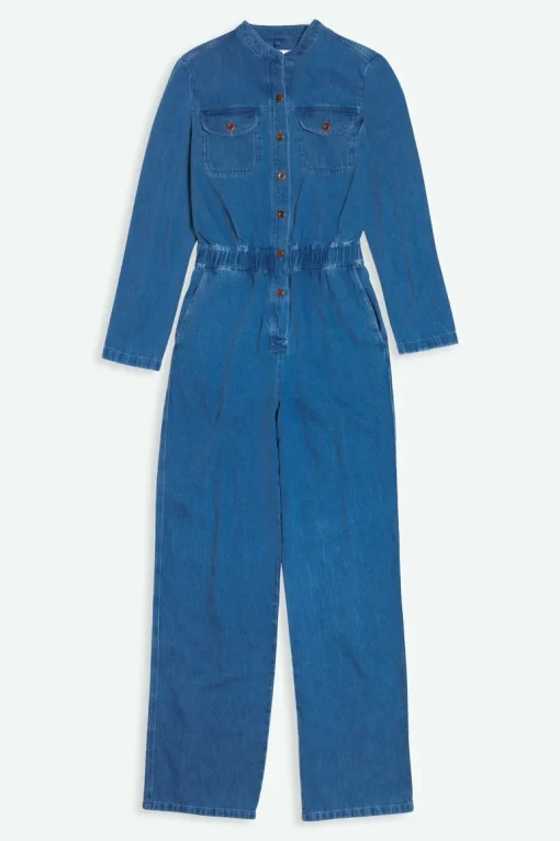 Ankan Denim Jumpsuit Mid Used Blue<Kings Of Indigo Best Sale