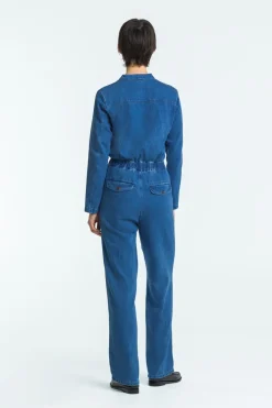 Ankan Denim Jumpsuit Mid Used Blue<Kings Of Indigo Best Sale