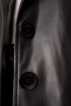 Anti Eco-Leather Jacket Black<ANGELL Shop