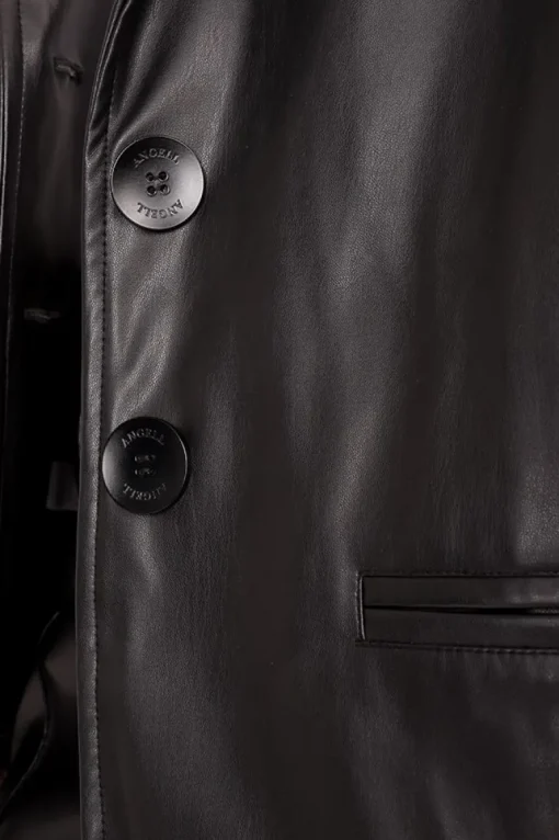 Anti Eco-Leather Jacket Black<ANGELL Shop