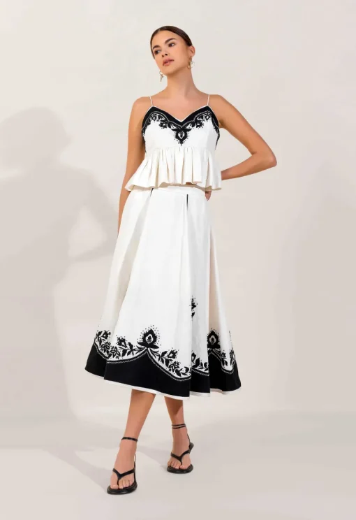 Antonia Skirt Vanilla White<Scarlett Poppies Store