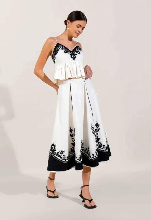 Antonia Skirt Vanilla White<Scarlett Poppies Store