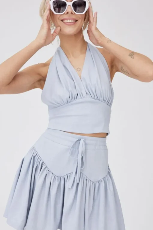 Arial Skirt Blue<ANGELL Online
