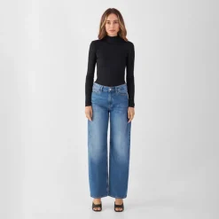 Ash Barrel Leg Basic Jeans Medium Blue<Dawn Denim Shop