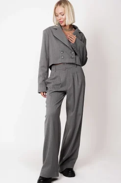Aspen Trousers Pinstripe Grey<ANGELL Flash Sale