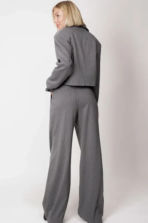 Aspen Trousers Pinstripe Grey<ANGELL Flash Sale