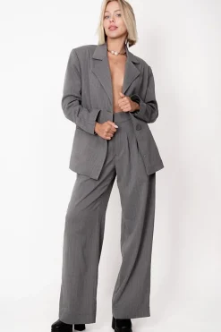 Aspen Trousers Pinstripe Grey<ANGELL Flash Sale