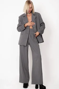 Aspen Trousers Pinstripe Grey<ANGELL Flash Sale