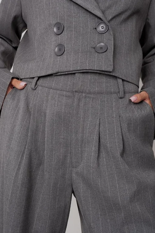 Aspen Trousers Pinstripe Grey<ANGELL Flash Sale
