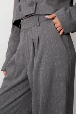 Aspen Trousers Pinstripe Grey<ANGELL Flash Sale