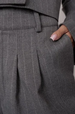Aspen Trousers Pinstripe Grey<ANGELL Flash Sale