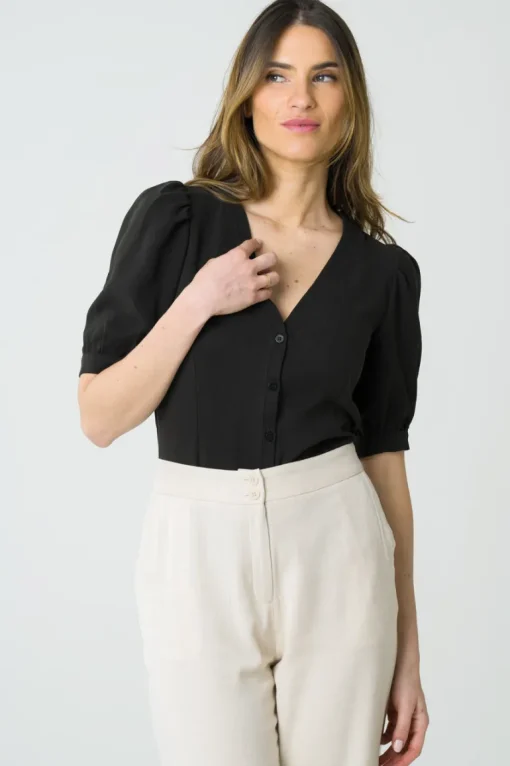Aster Blouse Black<Avani Cheap