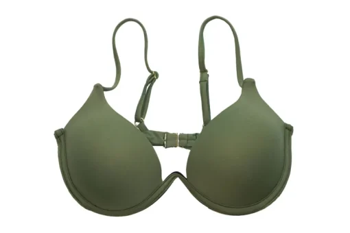 Atlântico Bikini Top With Cups Leaf Green<Vanilla Sand Cheap