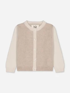 Baby's Cashmere Cardigan Colorblock Beige<bobbin u0026 tricot Sale