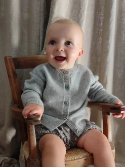 Baby's Cashmere Cardigan Grey<bobbin u0026 tricot New