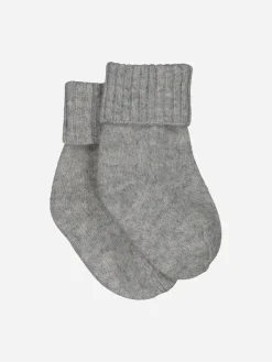 Baby's Cashmere Socks Grey<bobbin u0026 tricot New
