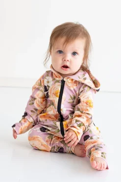 Baby's College Overalls Aprikoosin Kukka Purple<Melli EcoDesign Sale