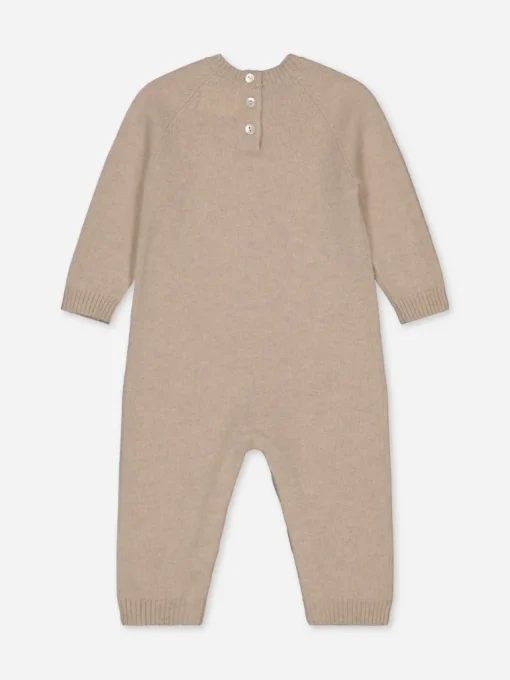 Baby's Embroidered Cashmere Jumpsuit Cat<bobbin u0026 tricot Outlet